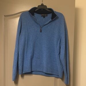 Classic Blue Zip-Up Sweater